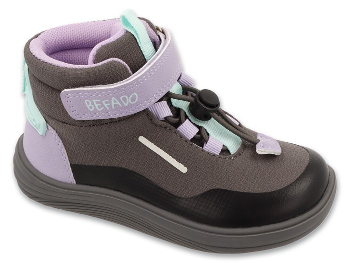 Jesienne-buty-barefoot-dla-dzieci-Befado--szare-z-liliowymi-i-mietowymi-detalami.jpg