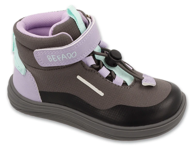 Jesienne-buty-barefoot-dla-dzieci-Befado--szare-z-liliowymi-i-mietowymi-detalami.jpg