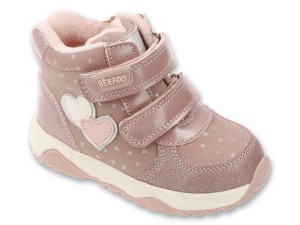 Rozowe-buty-jesienne-dziewczece-Befado-ICE-HEART-z-ozdobnymi-serduszkami-i-polyskujacymi-detalami.jpg