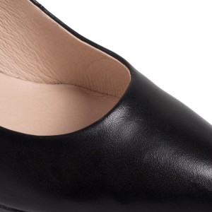 Caprice obuwie wizytowe skórzane szpilki czarne Caprice 9-22414 Black