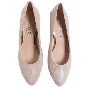 Caprice szpilki skórzane Caprice 9-22414 540 pastelowe