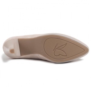 Caprice szpilki skórzane Caprice 9-22414 540 pastelowe