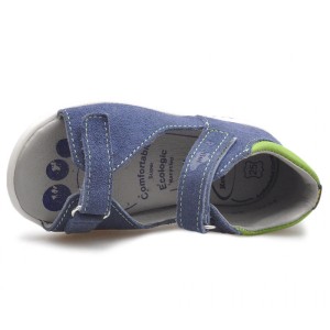 RenBut 11-1545 skórzane sandały dziecięce na rzepy 11-1545 JEANS