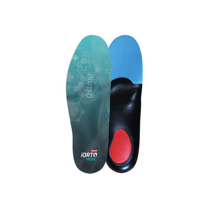 Wkładki ortopedyczne na bóle pięty ( Ostroga piętowa ) wkł. męskie OSTROG (STANDARD)