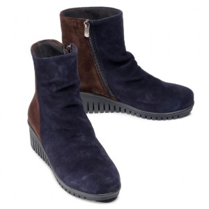 Comfortabel 962318 skórzane botki buty na koturnie