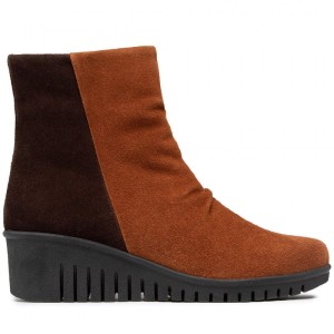 Comfortabel 962318 skórzane botki buty na haluksy ryde botki