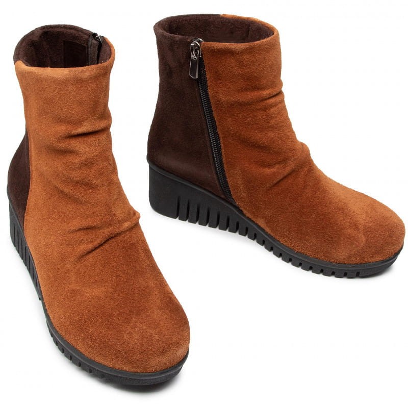 Comfortabel 962318 skórzane botki buty na haluksy ryde botki