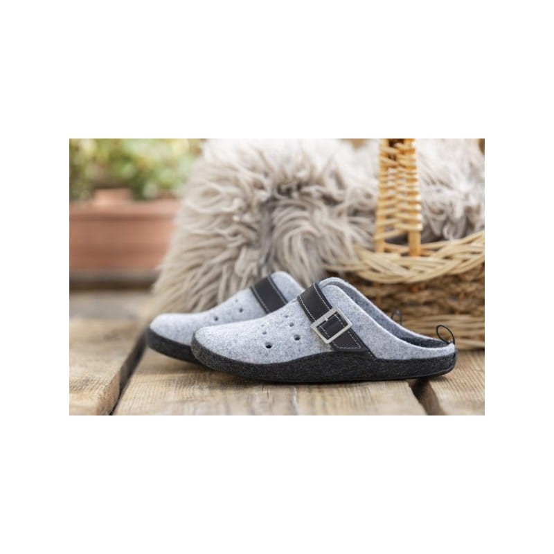 Paps męskie obuwie domowe do wkładek ortopedycznych np. Vasyli Paps ME 1051-007