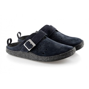 Paps męskie obuwie domowe ME 1051-837 granat  buty do wkładek ortopedycznych np. Vasyli