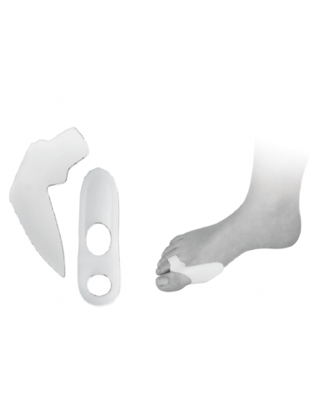 SILIKONOWA osłona na haluks z klinem i pierścieniem na palce (proseparator duo)