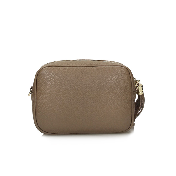 Skórzana torebka damska Toscanio TOS A08 BEŻOWA