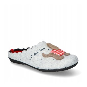 Manitu 320050 filcowe kapcie zdrowotne damskie z wyciągana wkładką