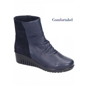 Skórzane botki na koturnie GRANAT Comfortabel 960020