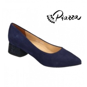 Piazza 930005 eleganckie buty skórzane czółenka damskie 930005-05 GRANAT