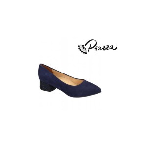 Piazza 930005 eleganckie buty skórzane czółenka damskie 930005-05 GRANAT