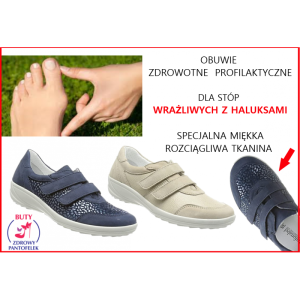 Comfortabel 940017 skórzane obuwie na haluksy buty do wkładek ortopedycznych