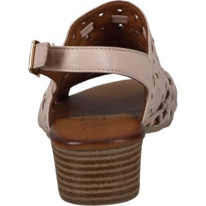 Piazza 910055-42 skórzane sandały damskie ażurowe pastelowe