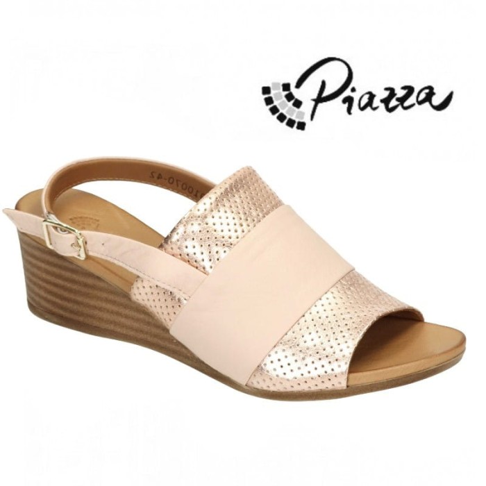 Skórzane sandały damskie PASTELOWE PIAZZA 910070-42