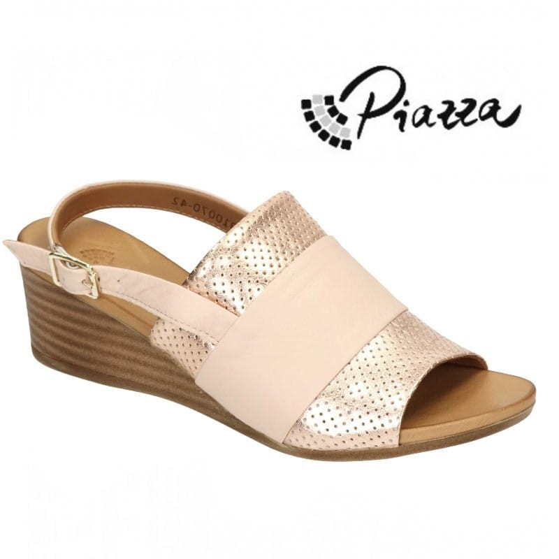 Skórzane sandały damskie PASTELOWE PIAZZA 910070-42