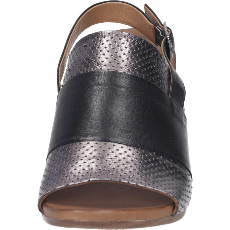 Piazza 910070-01 skórzane sandały damskie CZARNE