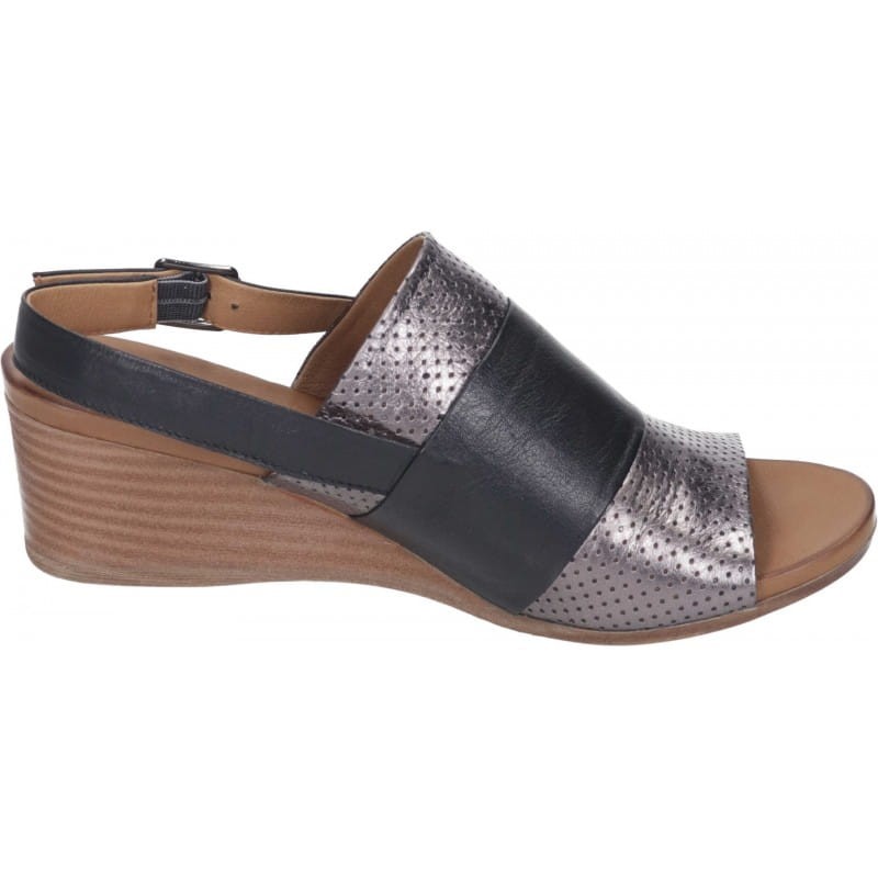 Piazza 910070-01 skórzane sandały damskie CZARNE