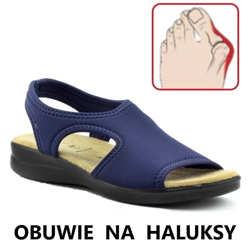 Elastyczne sandały zdrowotne damskie SANITAL FLEX 8024 obuwie na haluksy