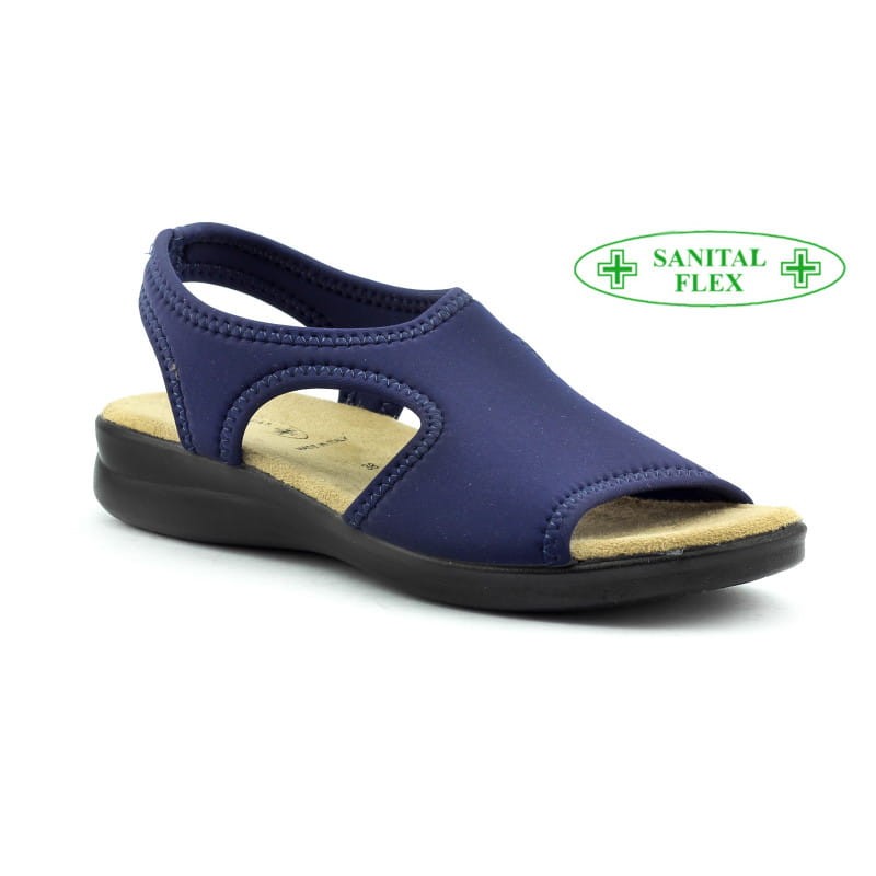 Elastyczne sandały zdrowotne damskie SANITAL FLEX 8024 obuwie na haluksy