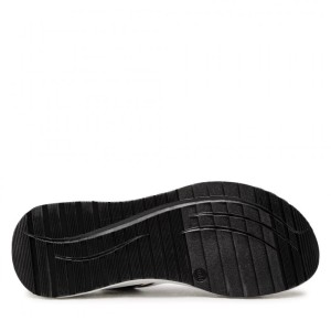 Caprice 28717 Skórzane sandały damskie na ostrogę piętową