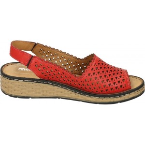 MANITU 910122 skórzane sandały damskie ażurowe Manitu 910122-04