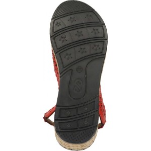 MANITU 910122 skórzane sandały damskie ażurowe Manitu 910122-04