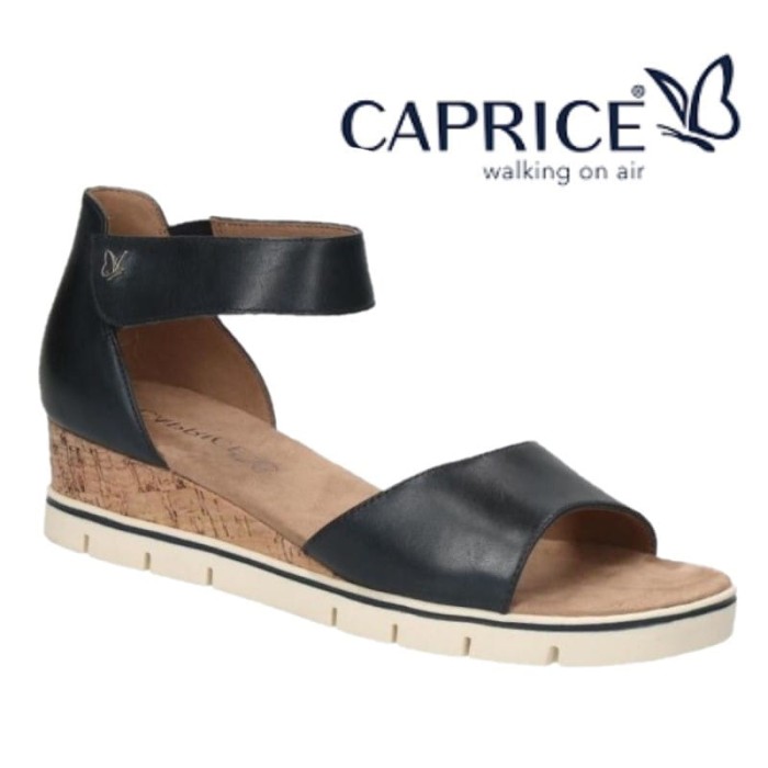 Caprice 28701 Skórzane sandały damskie 28701-28 855 OCEAN NAPPA