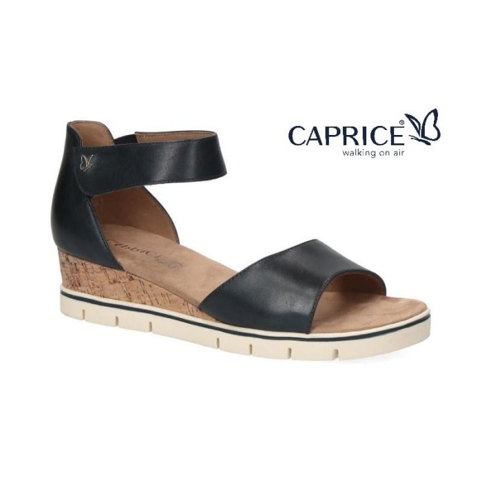 Caprice 28701 Skórzane sandały damskie 28701-28 855 OCEAN NAPPA