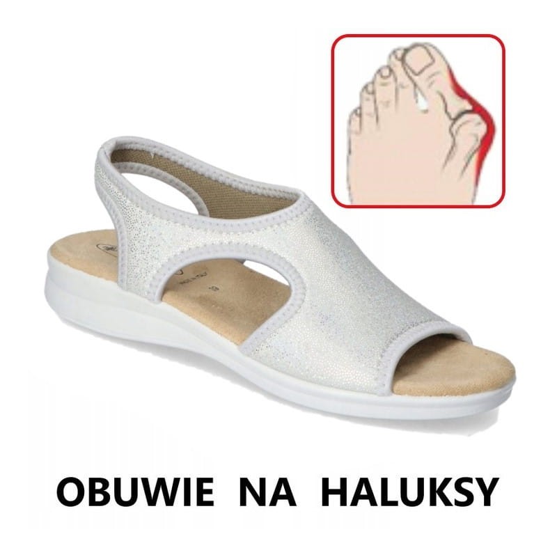 Elastyczne sandały zdrowotne damskie SANITAL FLEX 8023.17 sandały na haluksy