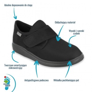 Obuwie zdrowotne na chore stopy Dr.Orto 036 D 006 036D007 buty na haluksy