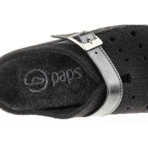 Paps damskie obuwie domowe model ME 1050 czarne buty do wkładek ortopedycznych np. Vasyli