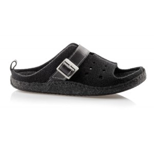 Paps damskie obuwie domowe model ME 1050 czarne buty do wkładek ortopedycznych np. Vasyli
