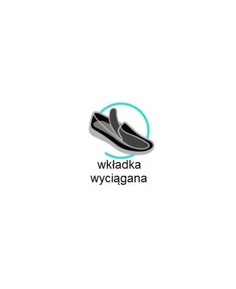 Paps damskie obuwie domowe model ME 1050 czarne buty do wkładek ortopedycznych np. Vasyli