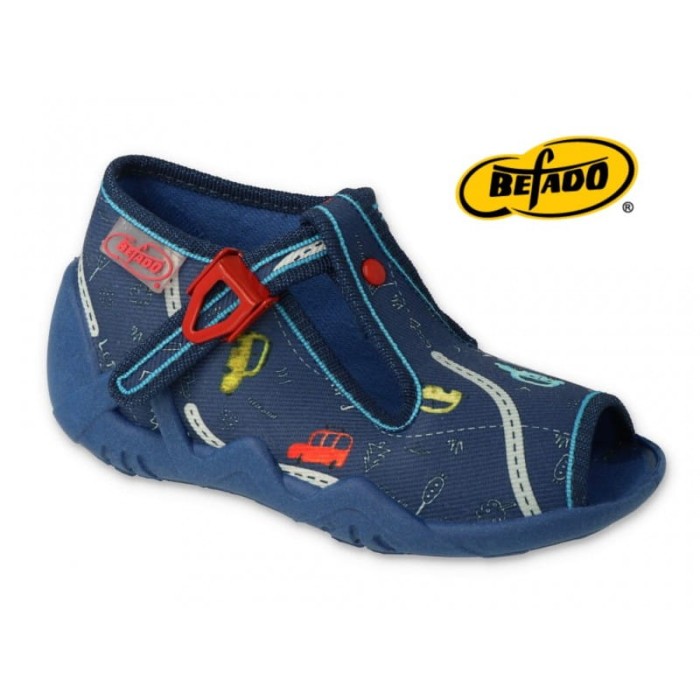 Befado 217 P 117 kapcie dziecięce dla chłopca pierwsze buciki Befado 217P117