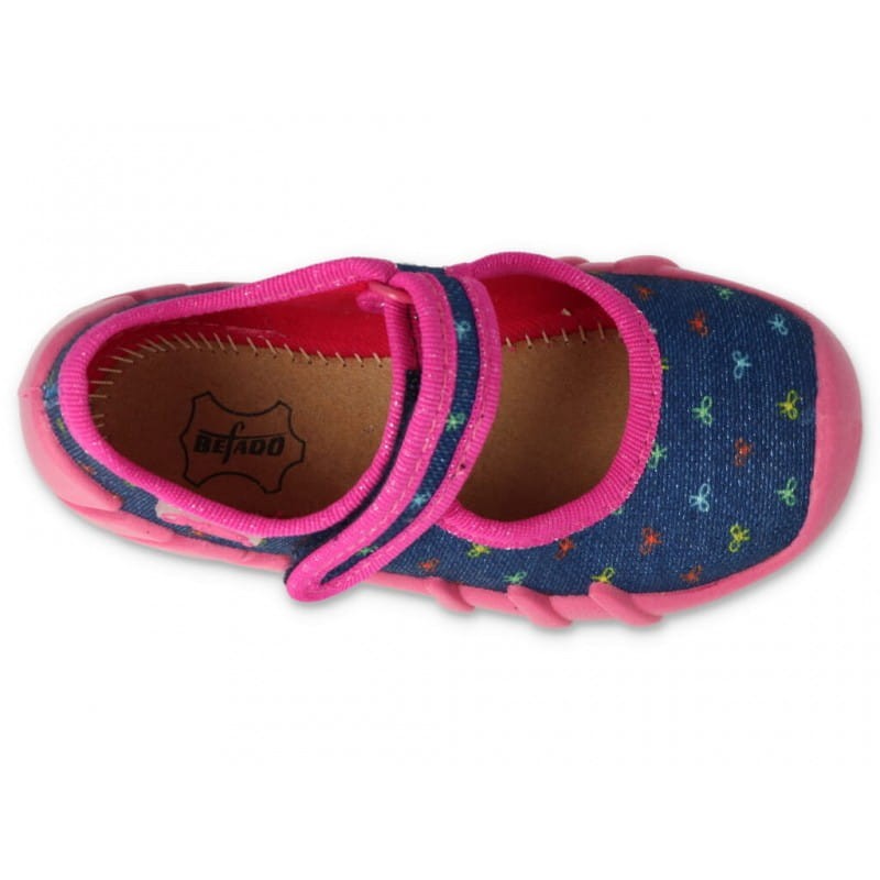 Befado 109P255 kapcie dziecięce dla dziewczynki pierwsze buciki Befado 109 P 255