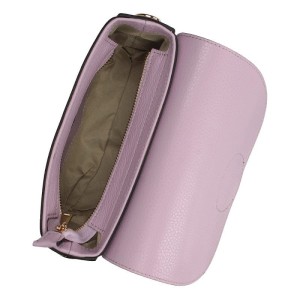 Skórzana torebka damska Toscanio TOS E28 lawendowa