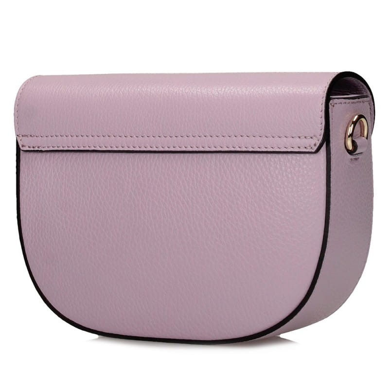 Skórzana torebka damska Toscanio TOS E28 lawendowa