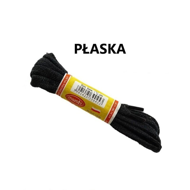 90 cm czarne płaskie sznurówki do trampek do obuwia sportowego płaskie 90 bawełniane