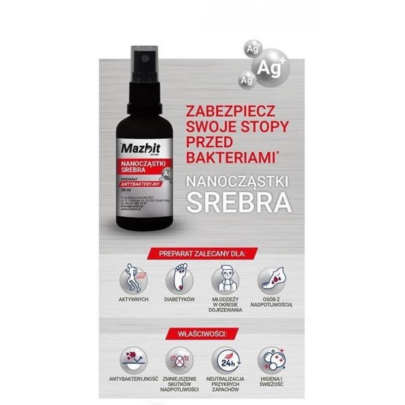 NANOCZĄSTKI SREBRA 30ml Mazbit