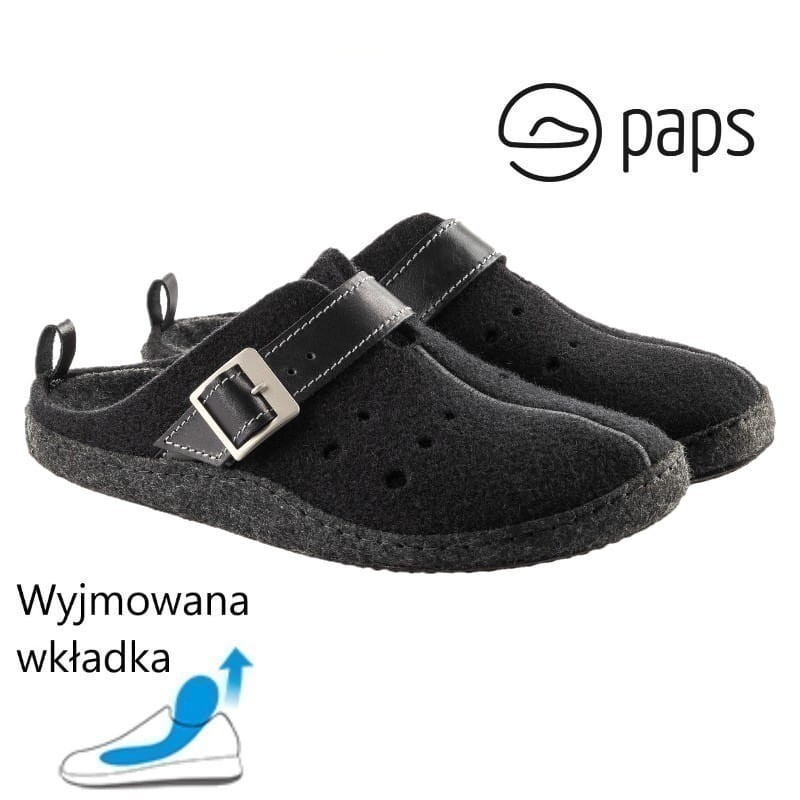 Paps Męskie kapcie do wkładek ortopedycznych np. Vasyli 1051-003 męskie obuwie