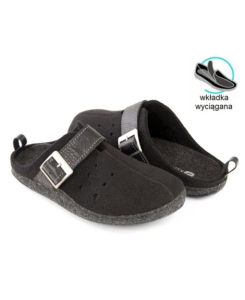 Paps Męskie kapcie do wkładek ortopedycznych np. Vasyli 1051-003 męskie obuwie