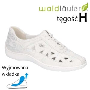 Waldlaufer 496003 skórzane półbuty damskie buty do wkładek
