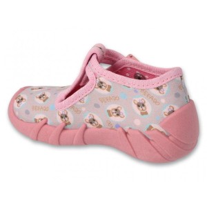 Befado 110N485 pierwsze buty kapcie dziecięce dla dziewczynki  Befado 110 N 485
