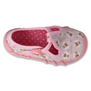 Befado 110N485 pierwsze buty kapcie dziecięce dla dziewczynki  Befado 110 N 485