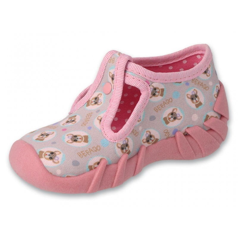 Befado 110N485 pierwsze buty kapcie dziecięce dla dziewczynki  Befado 110 N 485