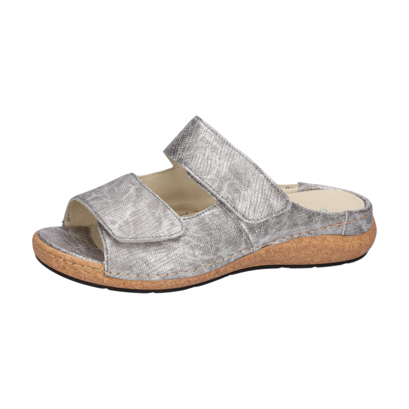 Waldlaufer 681501 klapki skórzane damskie tęgość K obuwie na szeroką stopę